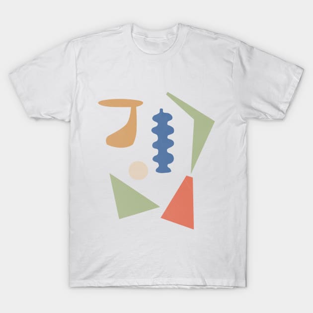 Abstract Shapes Still Life T-Shirt by The Printable Studio